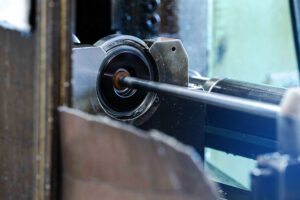 Drehmaschine bei der Arbeit